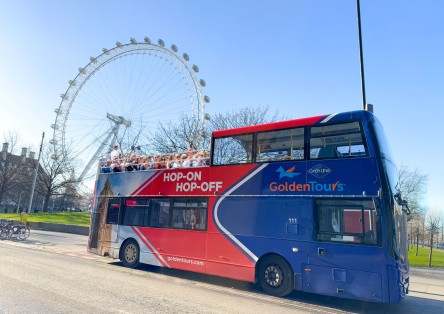 Hop-on Hop-off London Bus Tour 48hr or 72hr Ticket + FREE Extra 24 hours