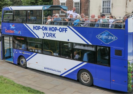Hop-on Hop-off Open Top Bus Tour of York