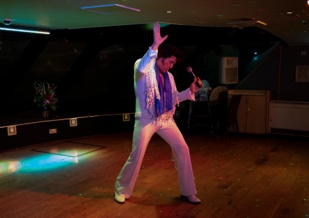 Elvis Tribute Night on the River Thames with dinner and drink