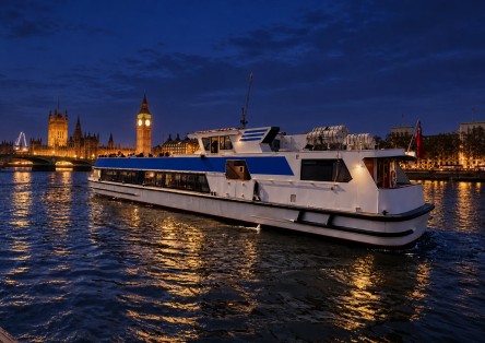 New Year’s Eve Dinner & Thames Cruise with Fireworks aboard the Silver Bonito