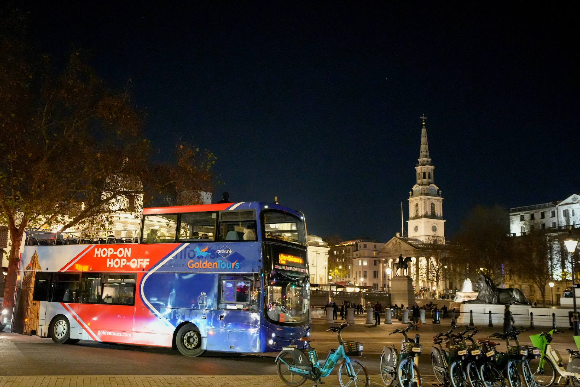 London by Night Open Top Bus Tour