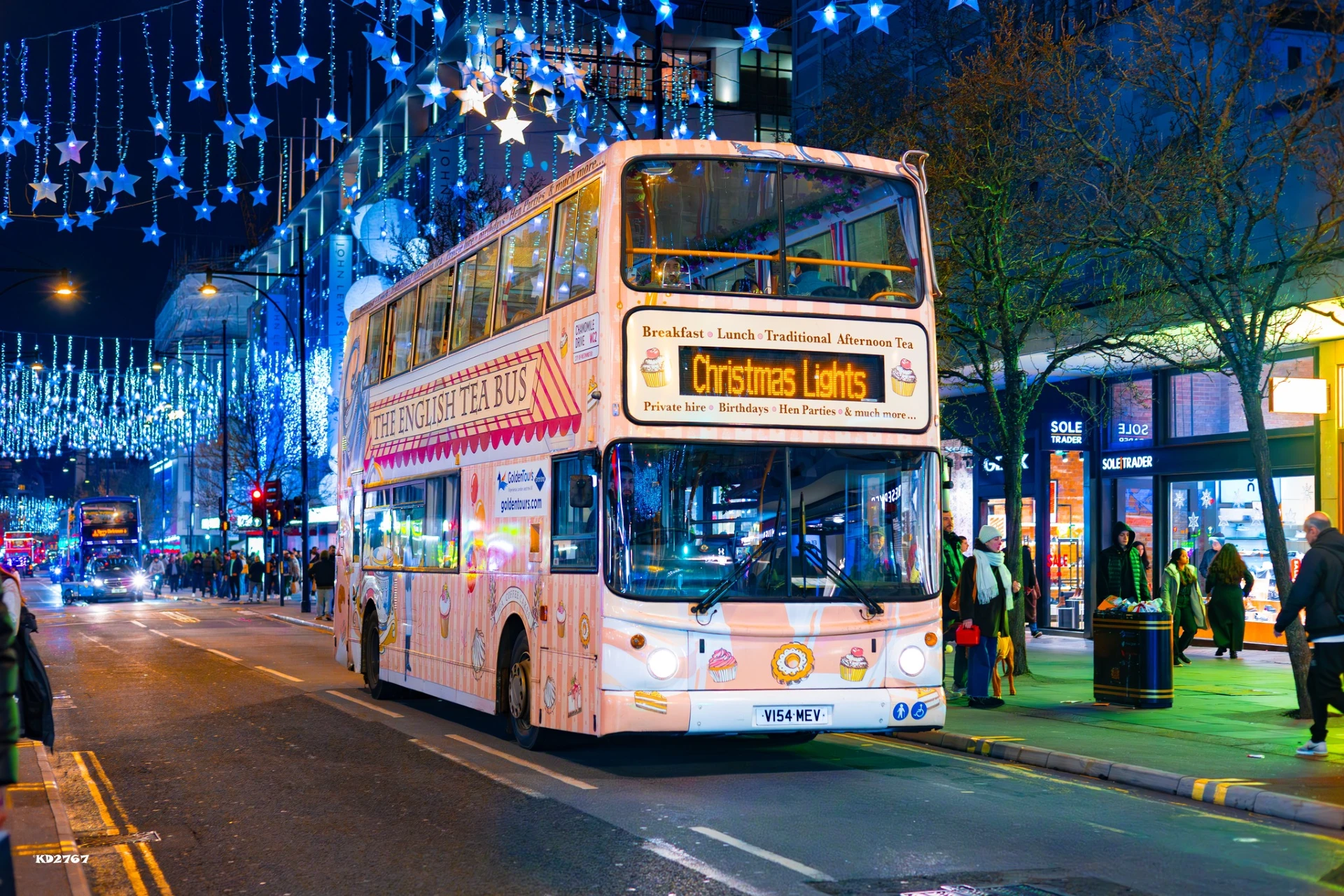See Christmas Lights on the Afternoon Tea Bus