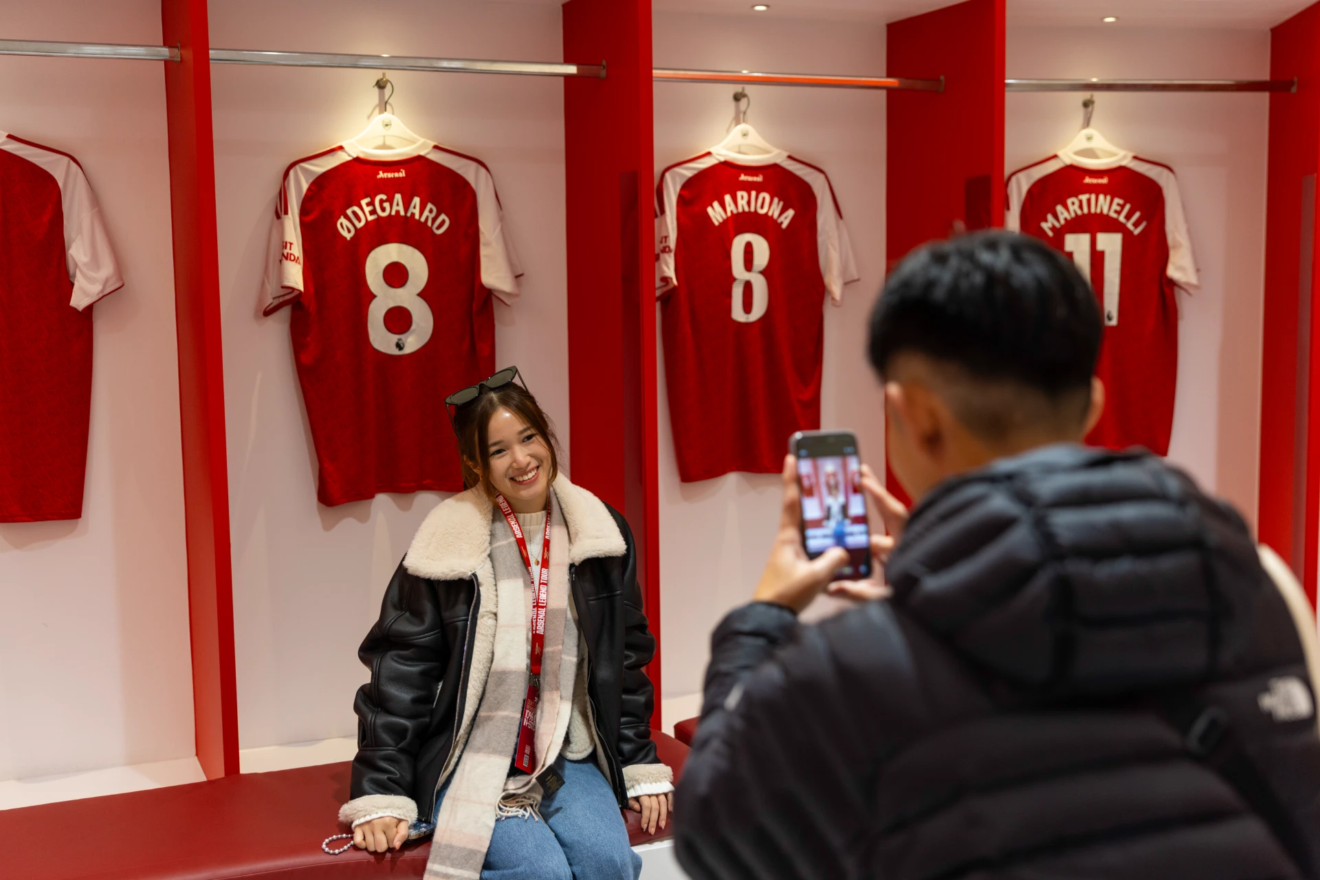 Emirates Stadium changing rooms