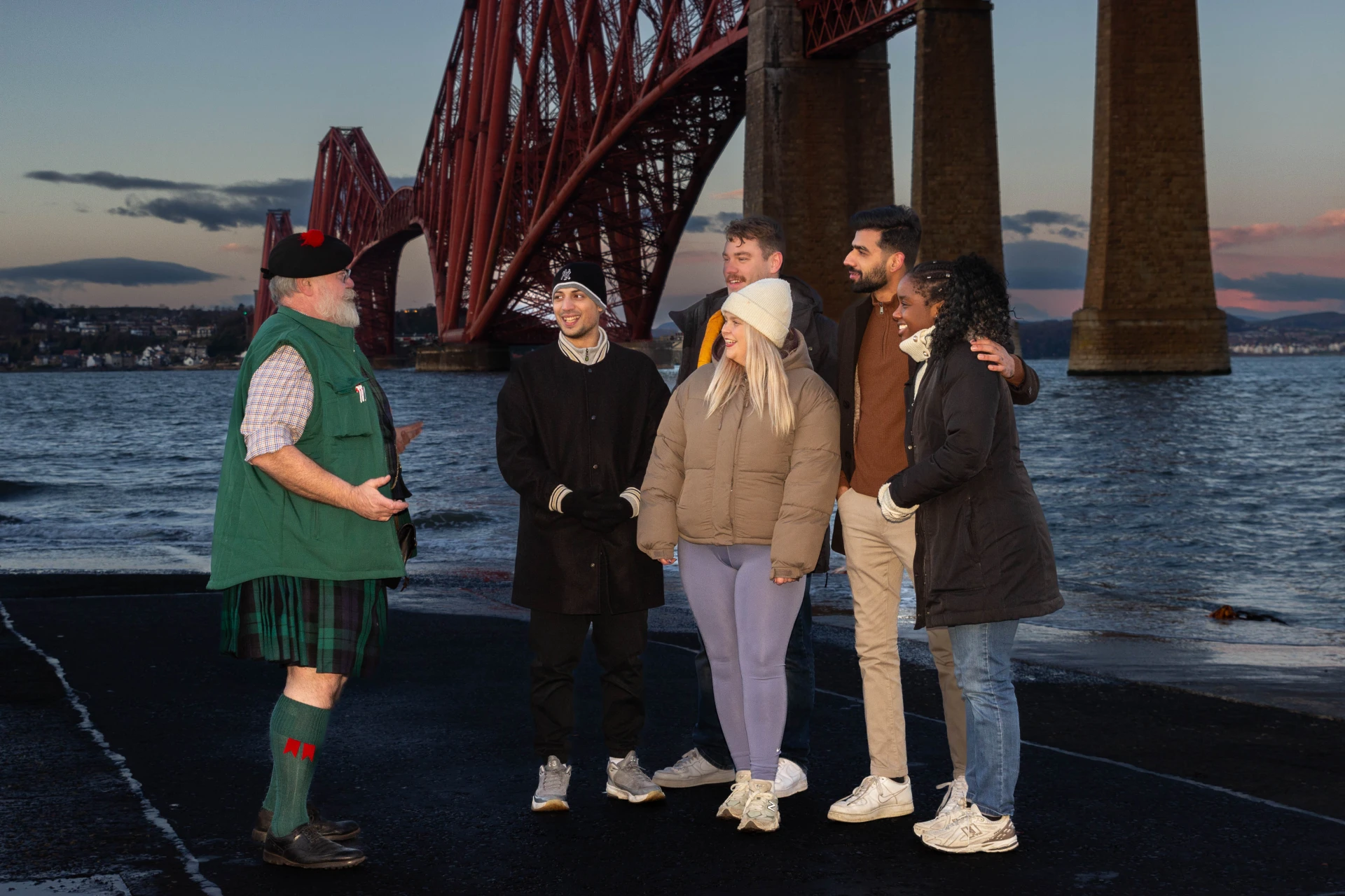 Pax and Guide at Queensferry