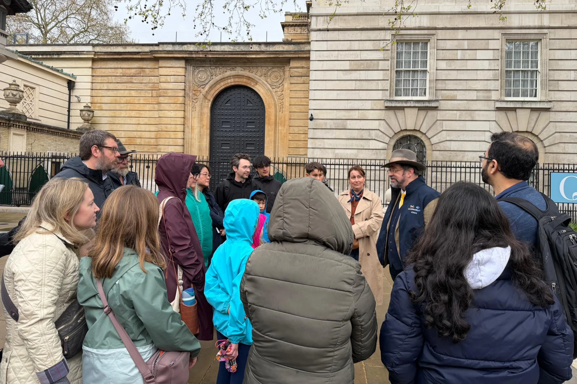 Guide with Customers
