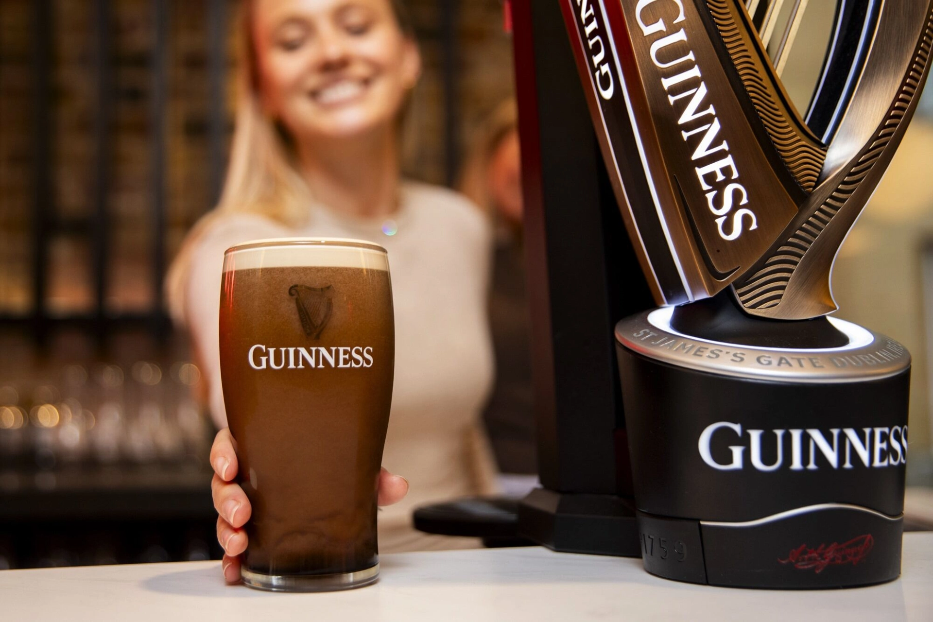 Pouring Guinness