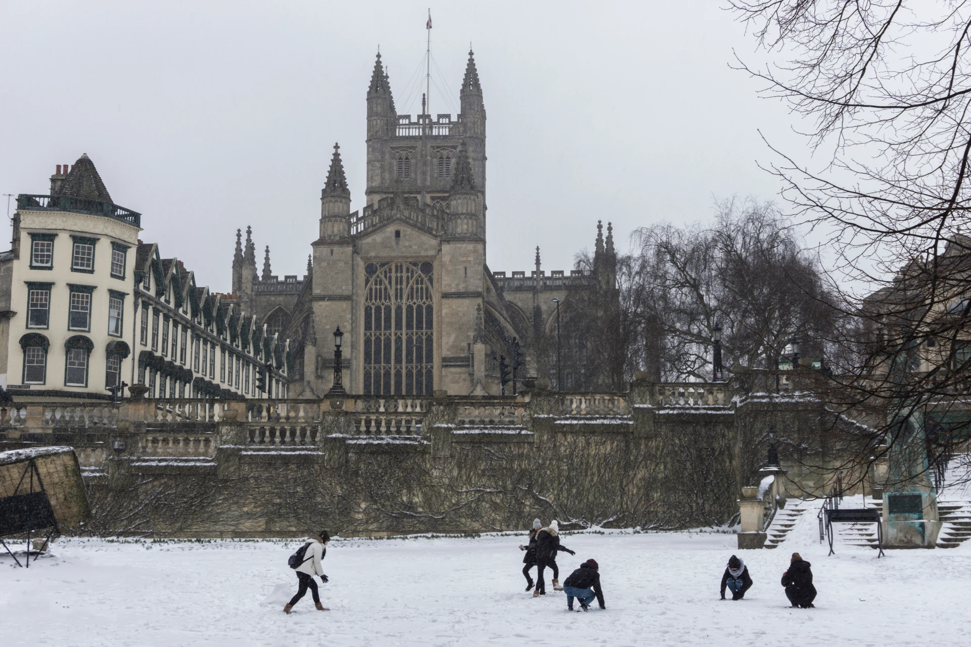 Bath Abbey on Boxing Day
