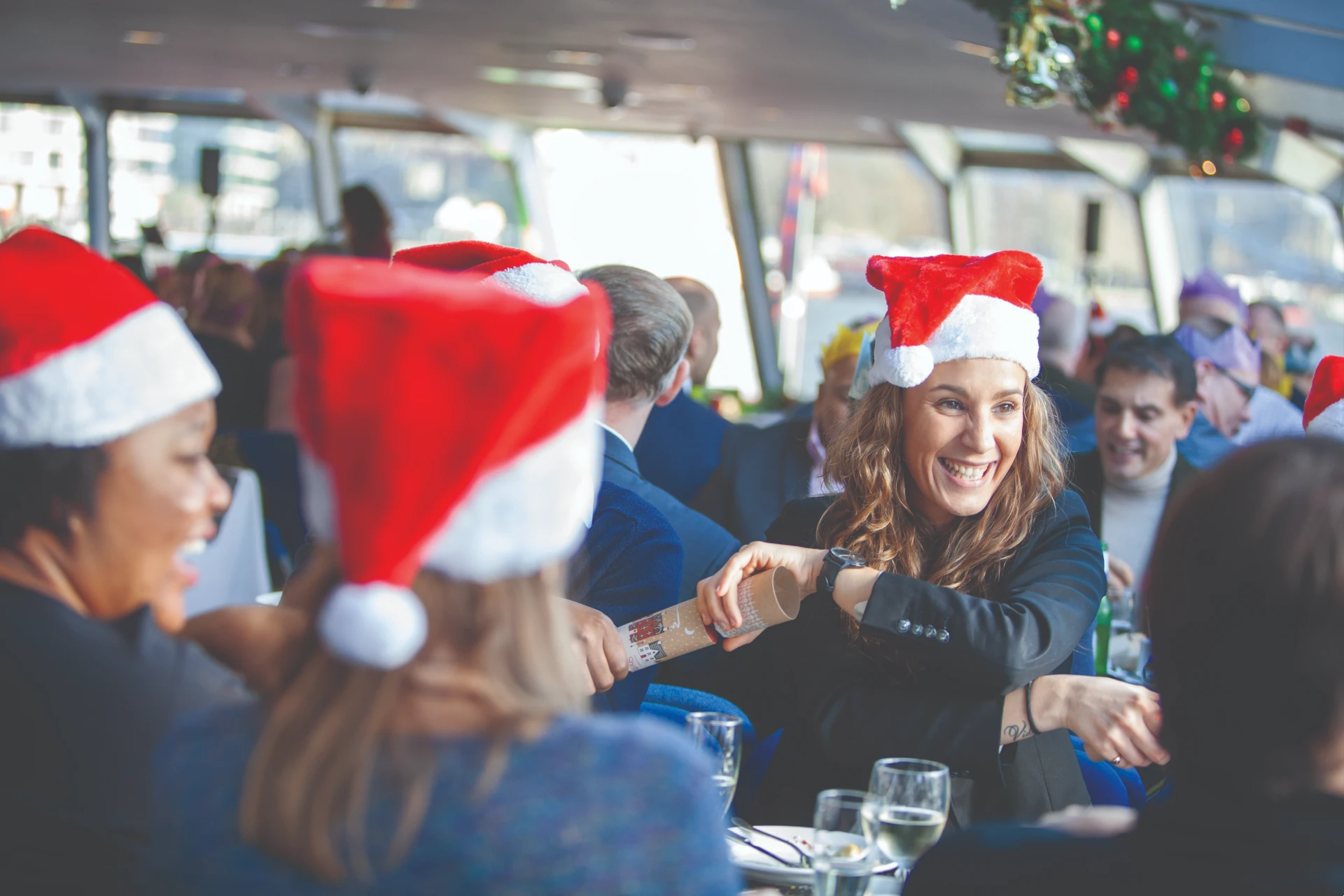Christmas Day Traditional Lunch Cruise on the River Thames