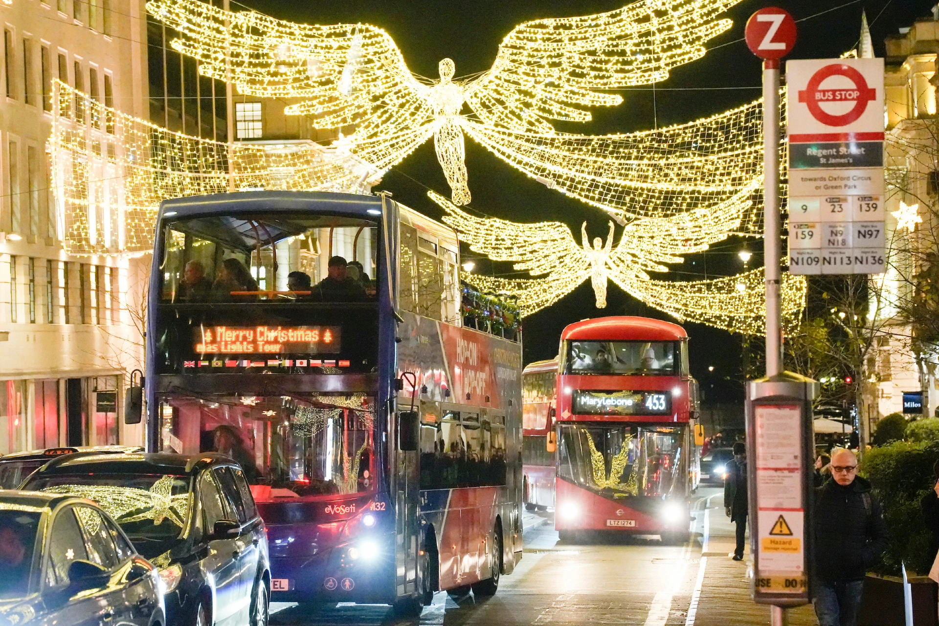 Christmas Lights London by Night Tour with Live Guide