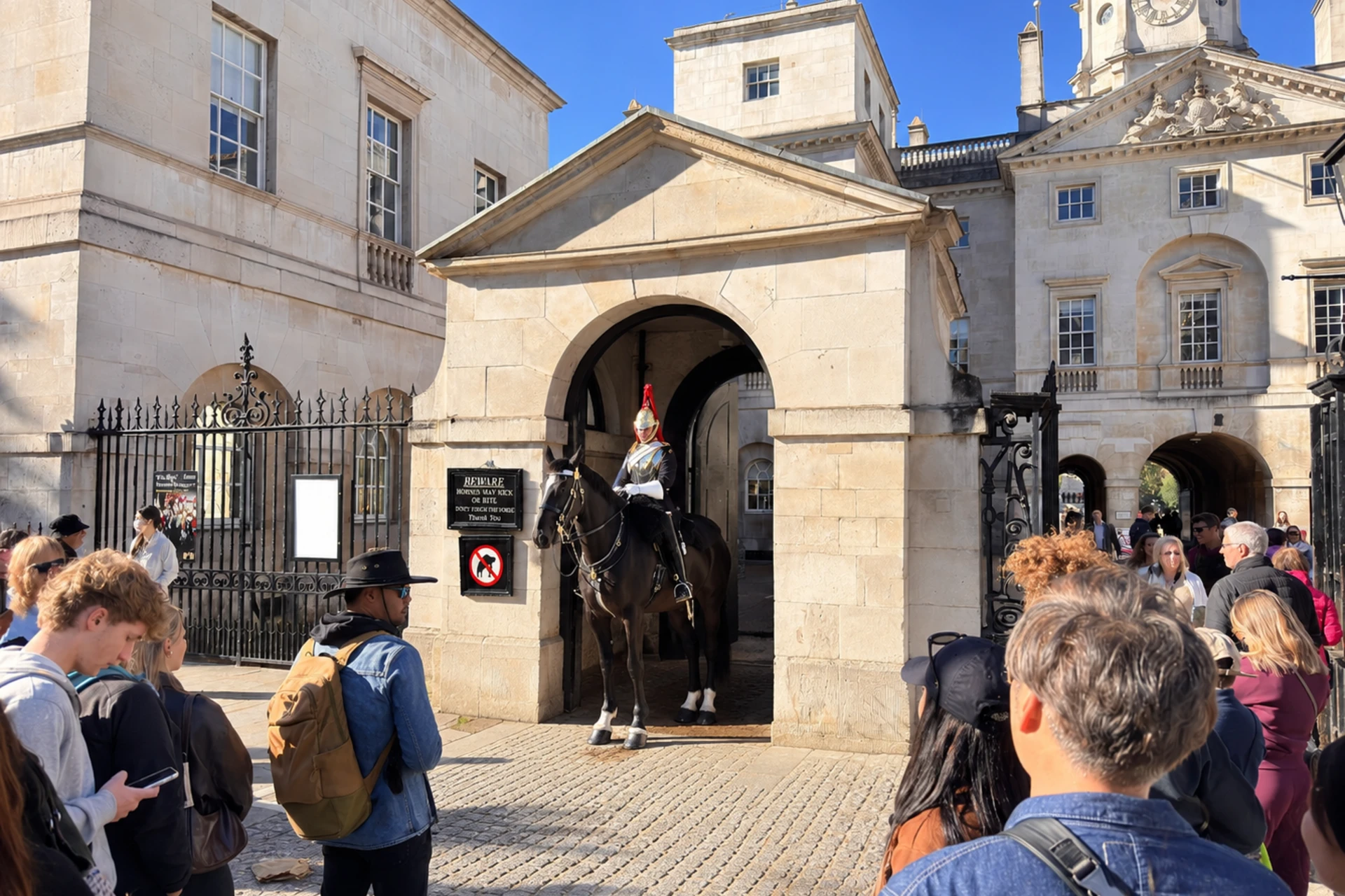 Ceremonial Horse Guard at Historic Gatehouse