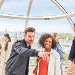 Enjoying the London Eye