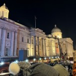 The National Gallery at night