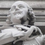 Shakespeare Face at Blackfriars