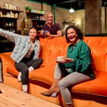 Family In Central Perk Sofa