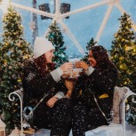 Up at The O2 - Snow Globe