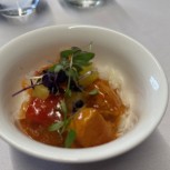 Luxury Bowl Food being served.