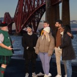 Pax and Guide at Queensferry