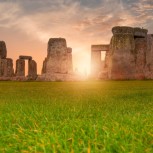 Stonehenge Inner Circle sunset