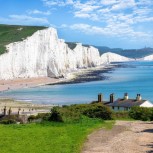 Seven Sisters chalk cliffs at Cuckmere Haven