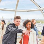 Enjoying the London Eye