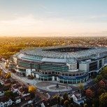 Exterior of Stadium at Sunset