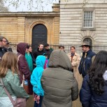 Guide with Customers