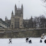 Bath Abbey on Boxing Day