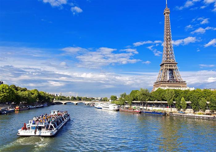 Eiffel Tower and River Seine