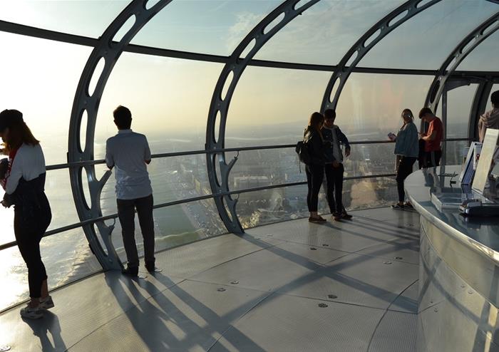 Inside the Brighton i360