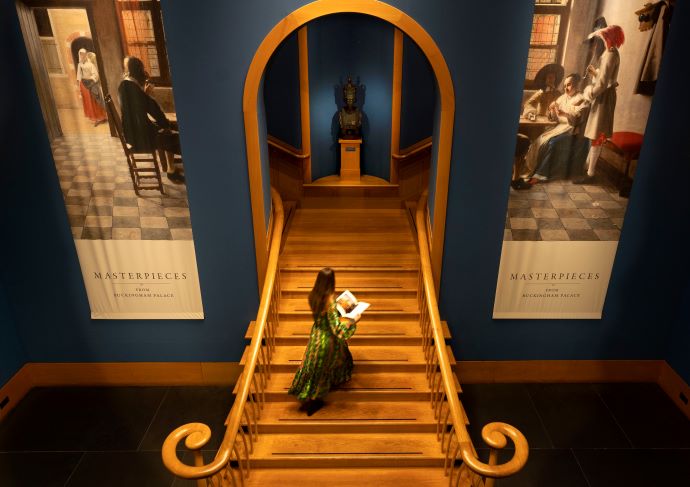 Masterpieces Staircase inside The Queen's Gallery