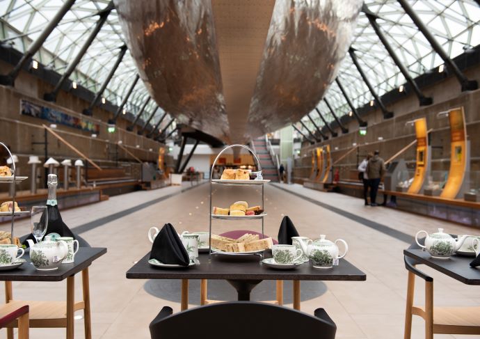 Afternoon Tea underneath the hull