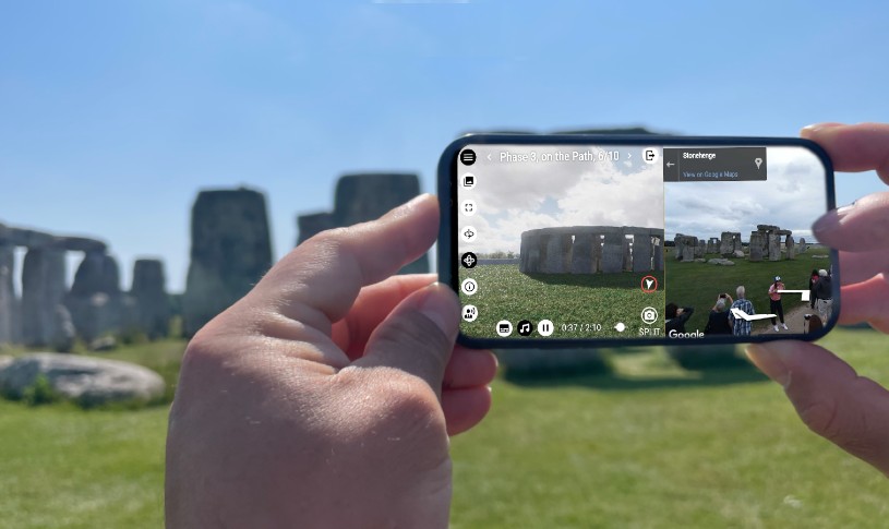 Stonehenge then and now