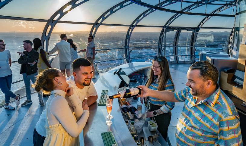 Sky Bar in the sky on the i360