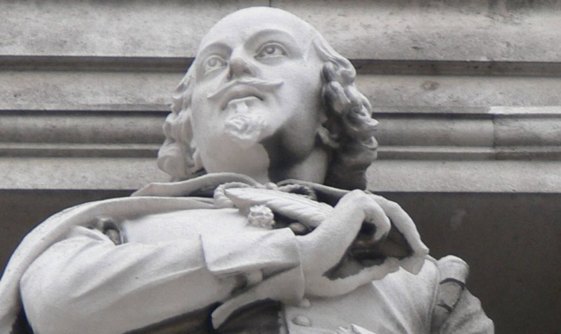 Shakespeare Face at Blackfriars