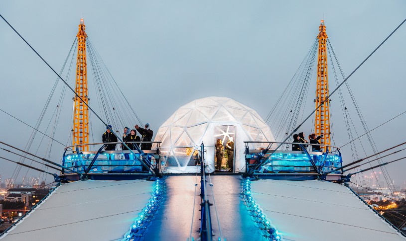 Up at The O2 - Snow Globe