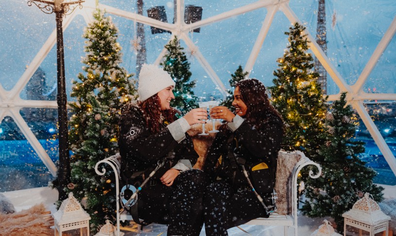 Up at The O2 - Snow Globe