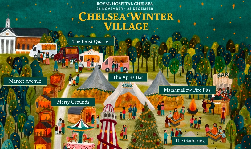 Map Christmas in Chelsea