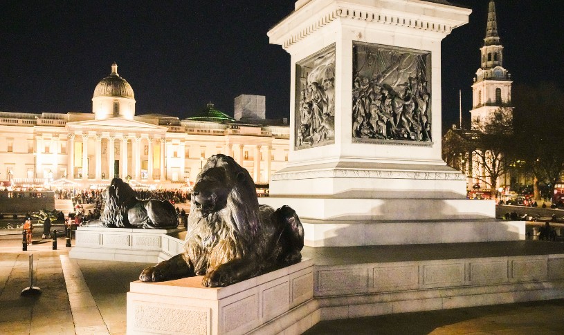 The Lions at Nelson's Column