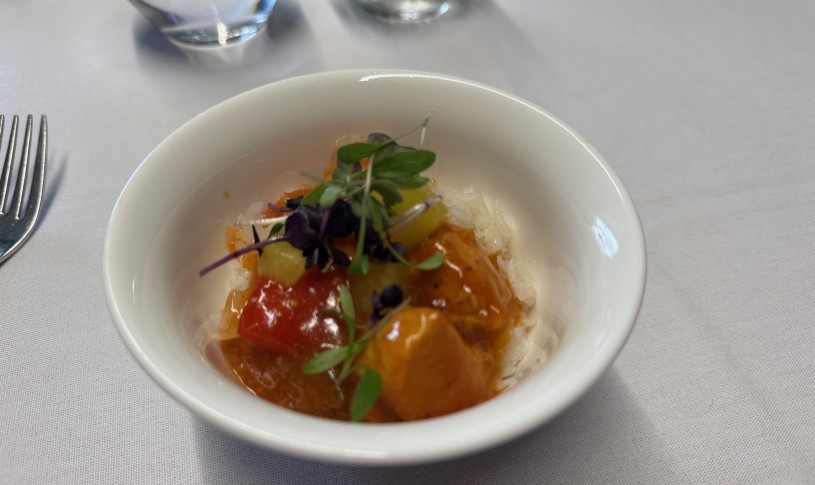 Luxury Bowl Food being served.