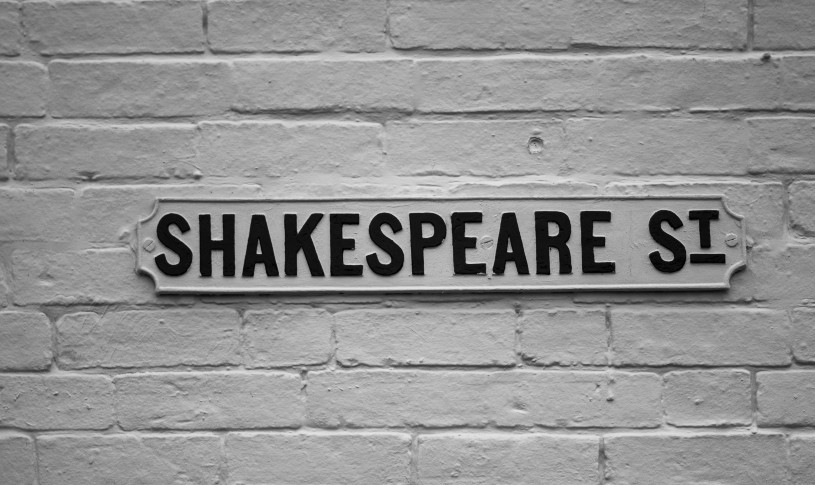 Shakespeare Road Sign