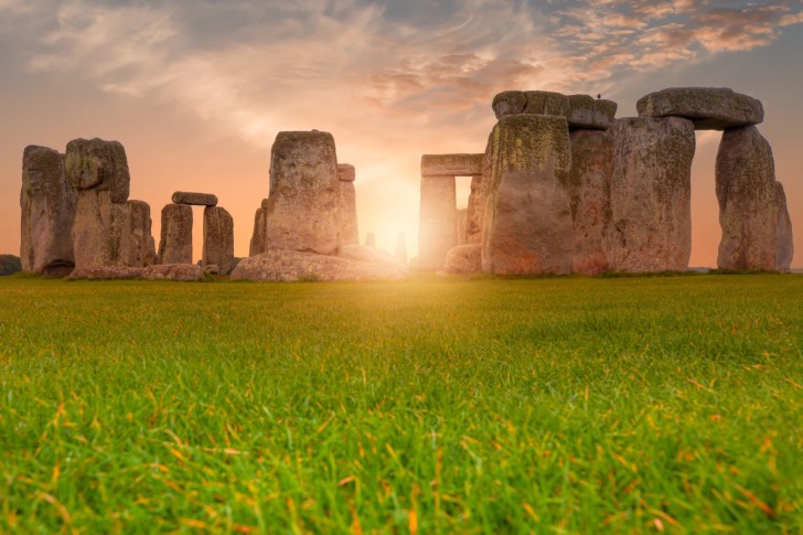 Stonehenge Inner Circle sunset