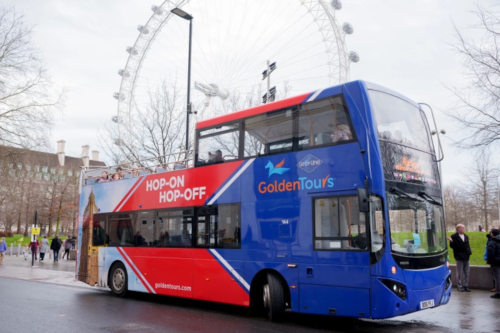 Golden Tours Bus & London Eye