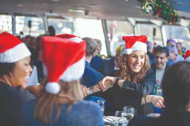 Christmas Day Traditional Lunch Cruise on the River Thames