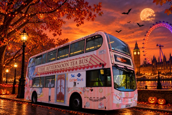 Halloween Afternoon Tea Bus