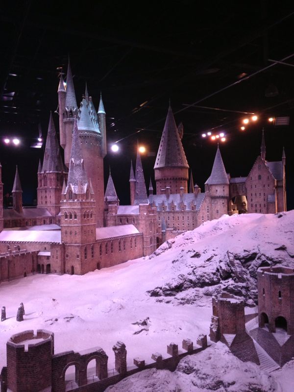 Snow on the Hogwarts Castle Model