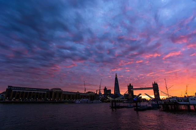 London Bridge sunset