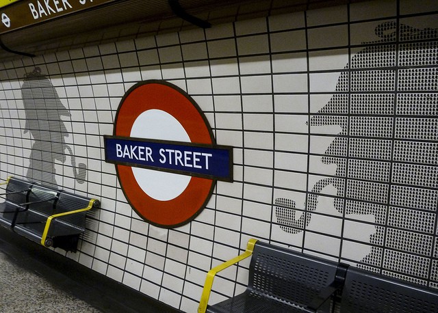 Baker Street underground station sign