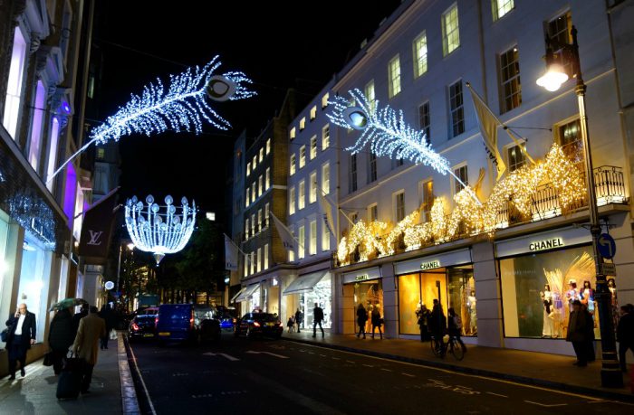 Bond Street Christmas decorations