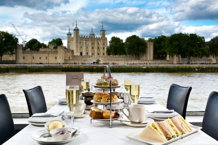 A romantic afternoon tea cruise on the Thames