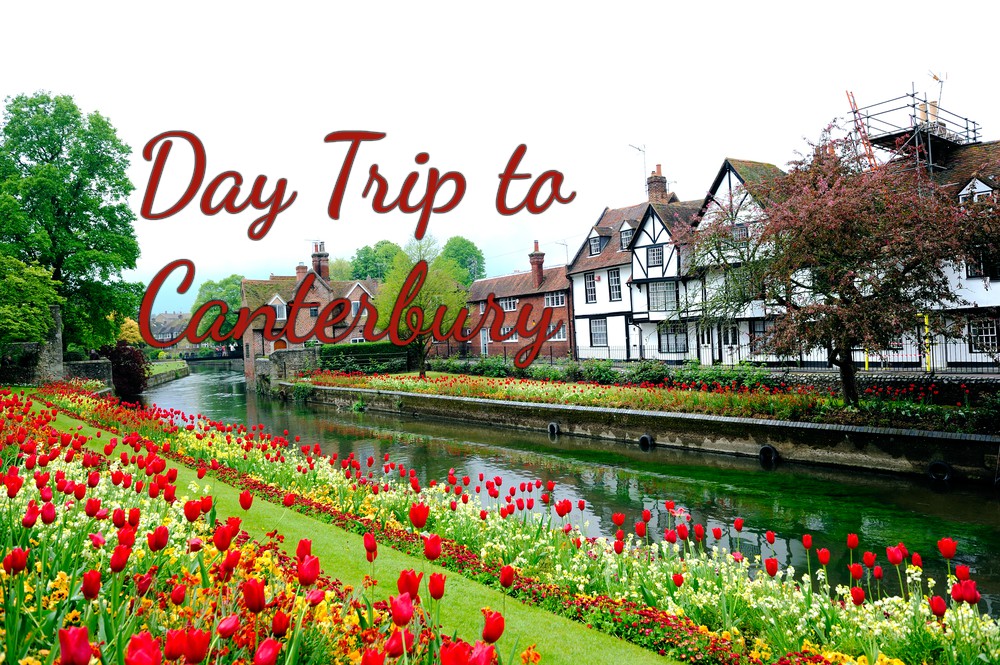 A photo of Westgate Gardens with the text 'Day Trip to Canterbury'.